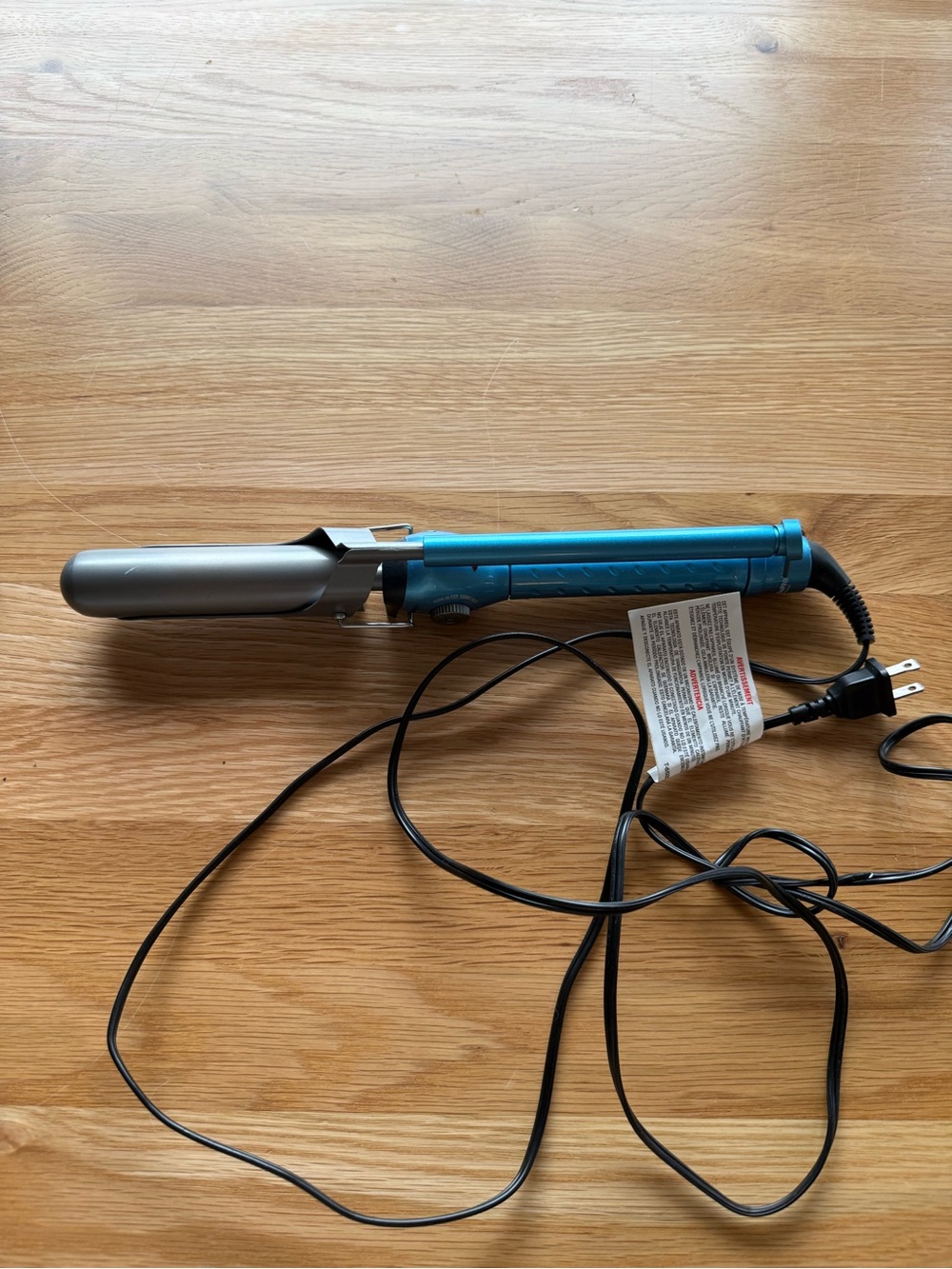 BabyBliss Pro 1” Blue Ceramic Barrel Curling Iron